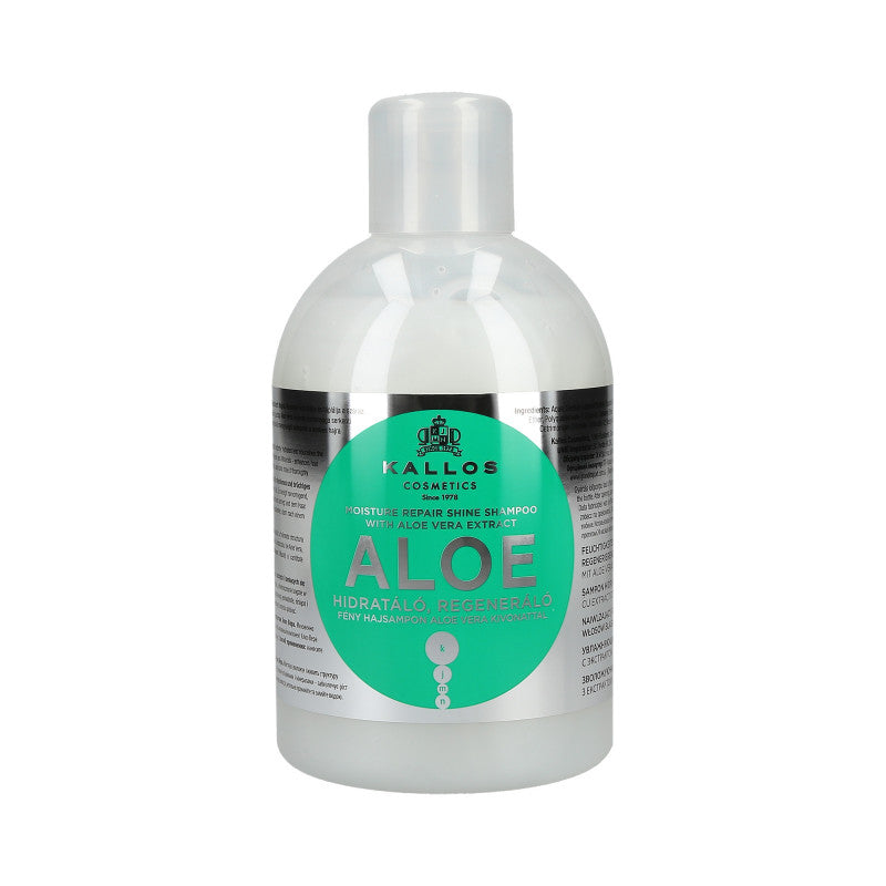 KALLOS KJMN Aloe regenerująco–nawilżający szampon na bazie aloesu 1000 ml