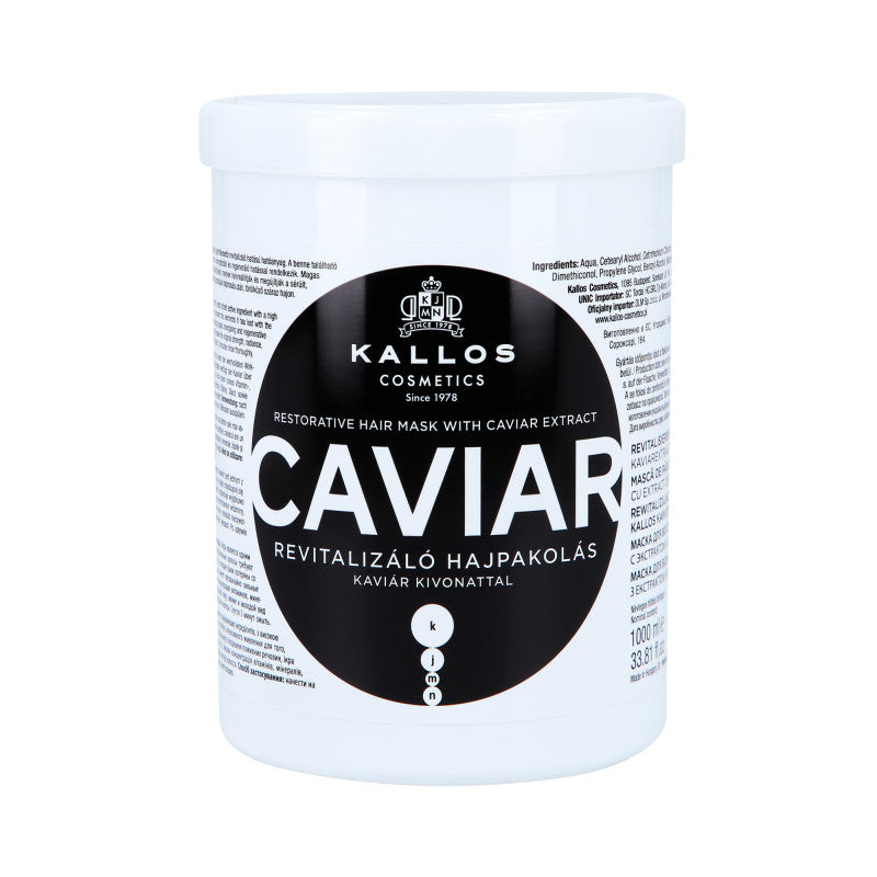 KALLOS KJMN Caviar Rewitalizująca maska do włosów z kawiorem 1000 ml