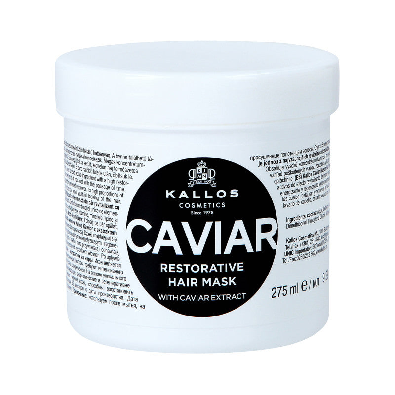 KALLOS KJMN Caviar Rewitalizująca maska do włosów z kawiorem 275 ml
