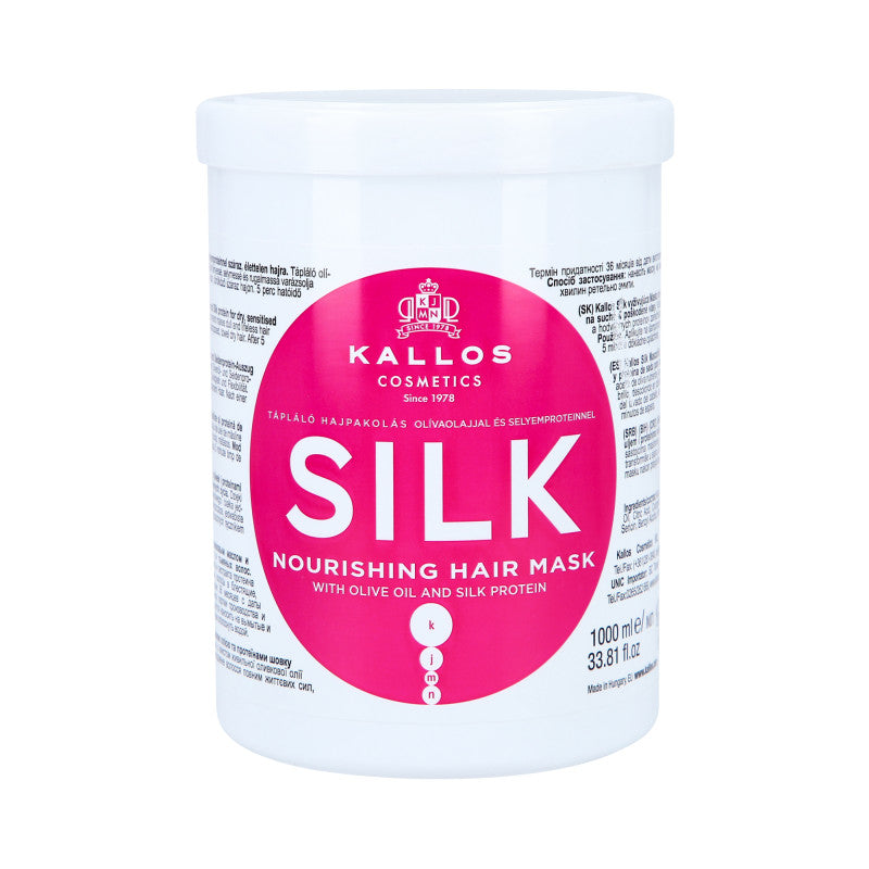 KALLOS KJMN Silk maska do włosów matowych 1000 ml