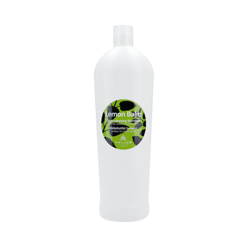 KALLOS LEMON BALM Szampon głęboko oczyszczający do włosów normlanych i tłustych 1000 ml