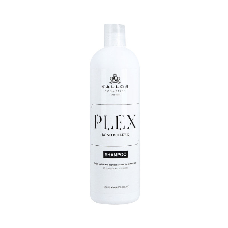 KALLOS PLEX BOND BUILDER Szampon do włosów z białkiem roślinnym i peptydami 500 ml