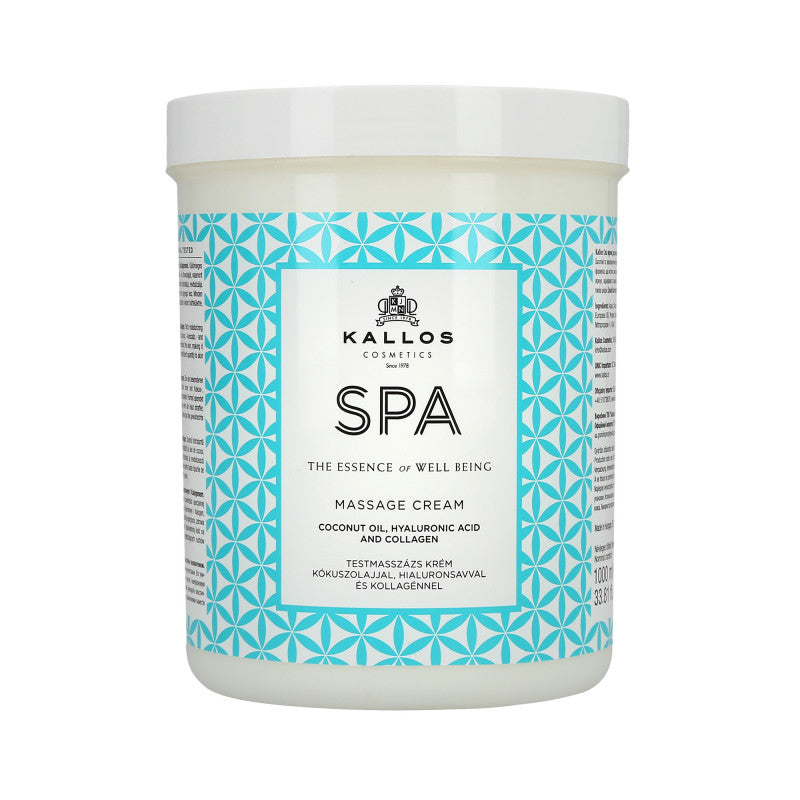 KALLOS SPA Massage cream nawilżający krem do masażu ciała 1000 ml