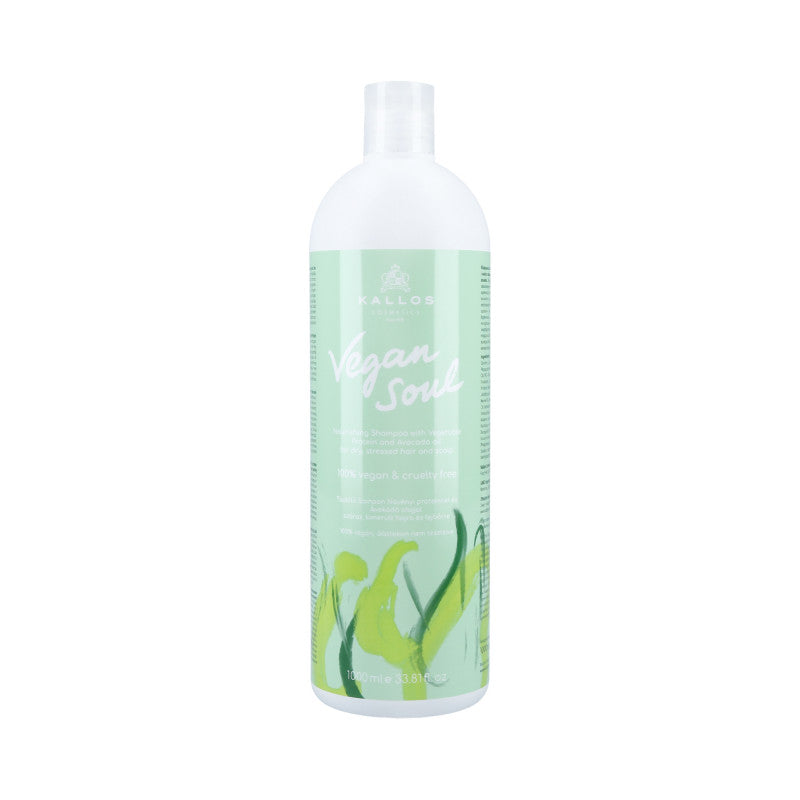 KALLOS VEGAN SOUL Nawilżający szampon do włosów suchych 1000 ml