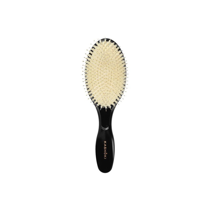 KASHŌKI Smooth White Detangler Duża szczotka z białym włosiem dzika, Oval #2
