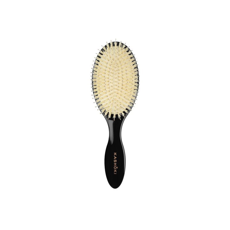 KASHŌKI Smooth White Detangler Szczotka z białym włosiem dzika, Oval