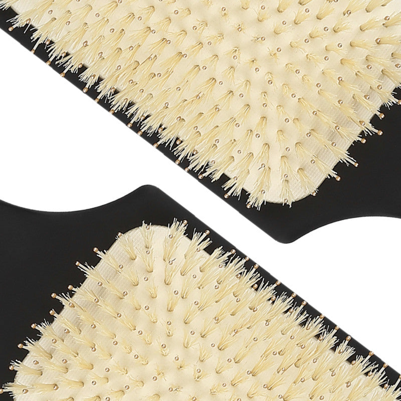KASHŌKI Smooth White Detangler Szczotka z białym włosiem dzika, Paddle #3