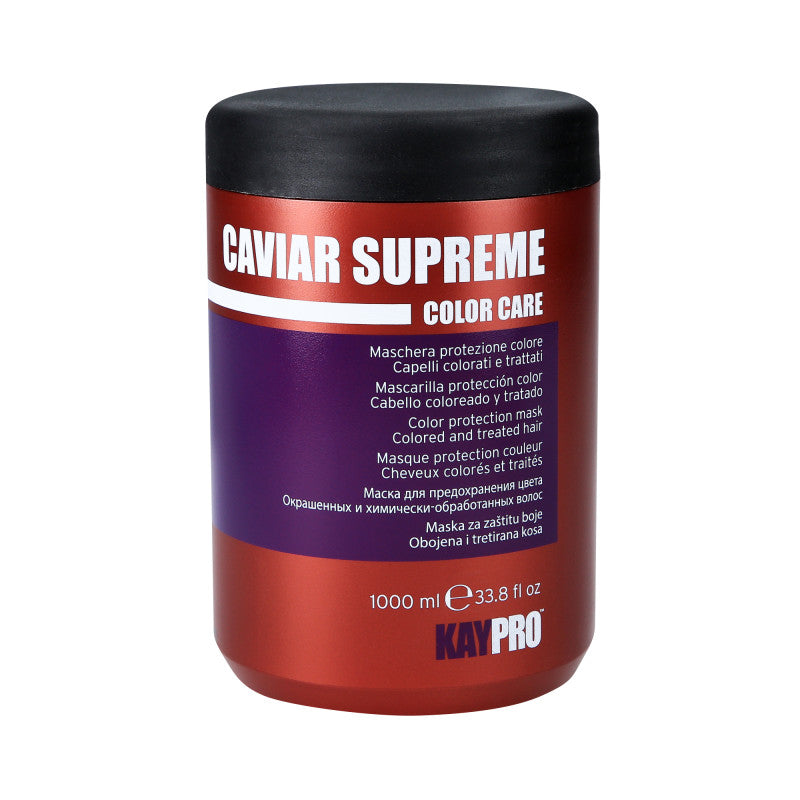 KAYPRO CAVIAR SUPREME Maska do włosów farbowanych przedłużająca intensywność koloru 1000 ml