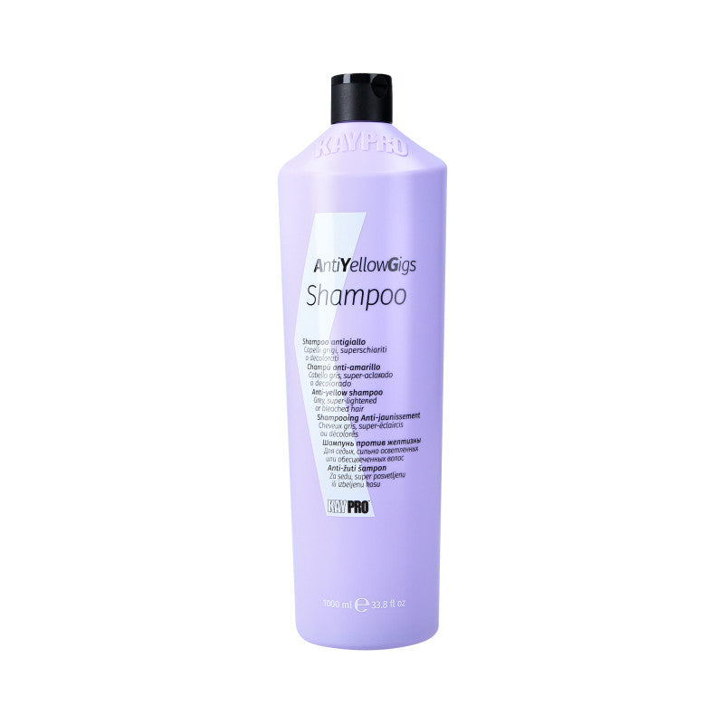 KAYPRO ANTI YELLOW GIGS Fioletowy szampon do włosów blond i siwych 1000 ml