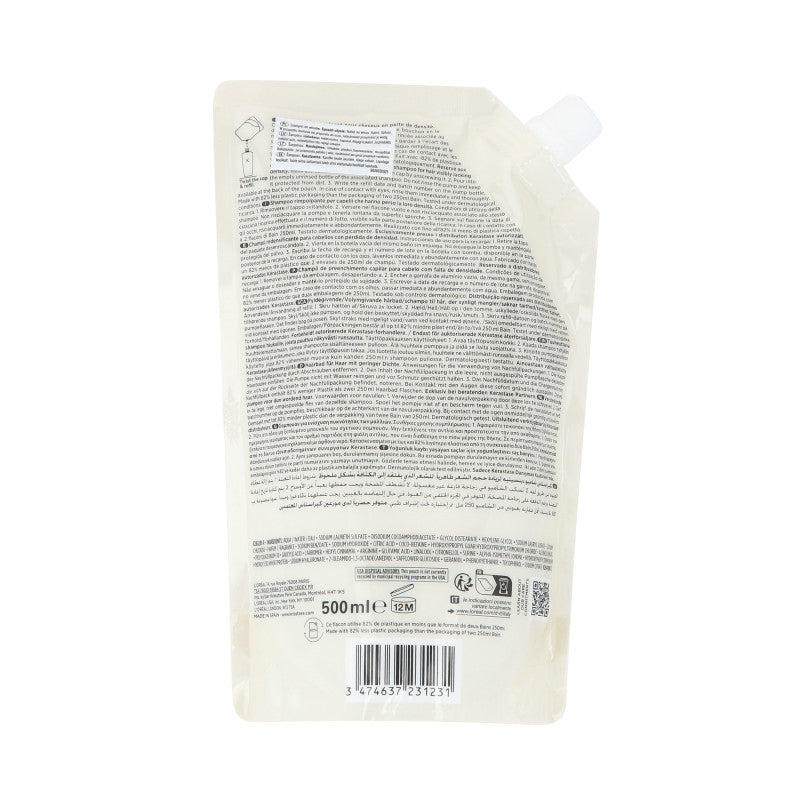 KÉRASTASE DENSIFIQUE DENSITE REFILL Szampon do włosów zwiększający objętość 500 ml #2