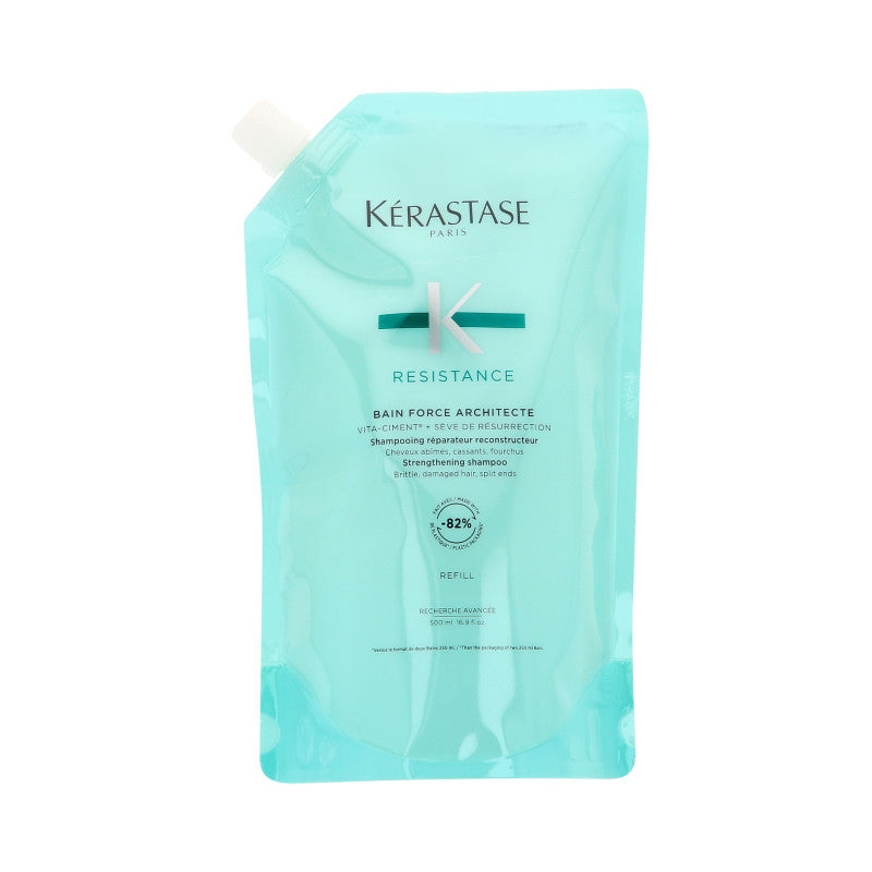 KÉRASTASE RESISTANCE BAIN FORCE REFILL Wzmacniająca kąpiel do włosów delikatnych i zniszczonych 500 ml