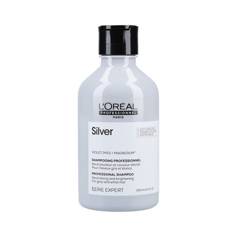 L'OREAL PROFESSIONNEL MAGNESIUM SILVER Szampon rozjaśniający do włosów siwych 300 ml