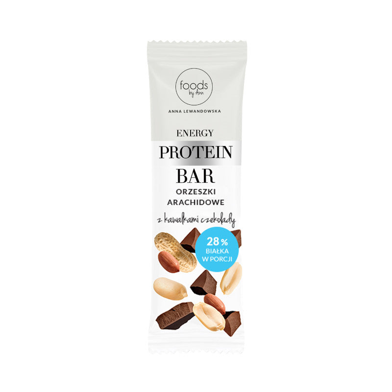FOODS BY ANN Baton proteinowy orzech arachidowy z kawałkami czekolady 35 g