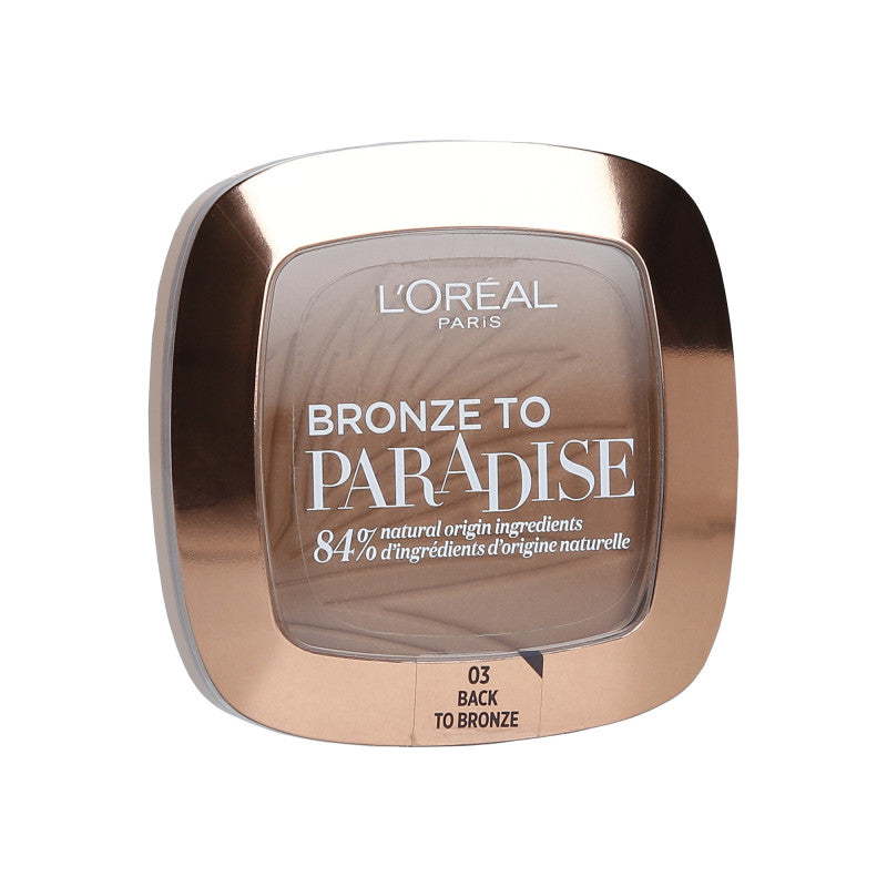 L’OREAL PARIS Bronze To Paradise Matowy bronzer do twarzy 03 Back To Bronze 9 g