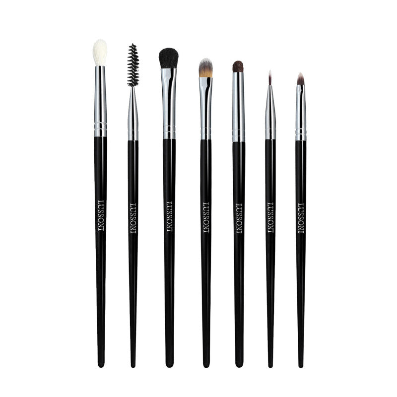 LUSSONI Eye Catching - Zestaw 7 profesjonalnych pędzli do makijażu
