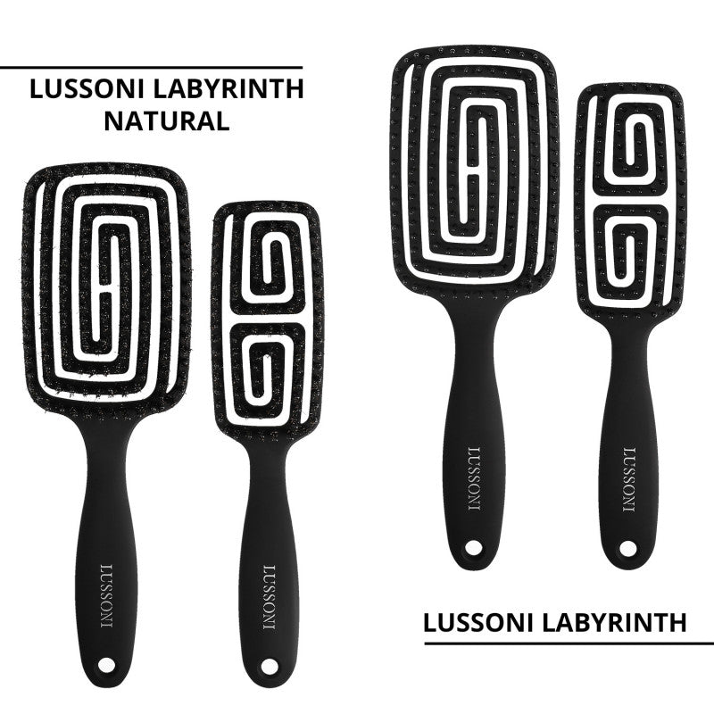 LUSSONI Labyrinth Flexible Vent - Zestaw 4 Profesjonalnych szczotek do włosów #2