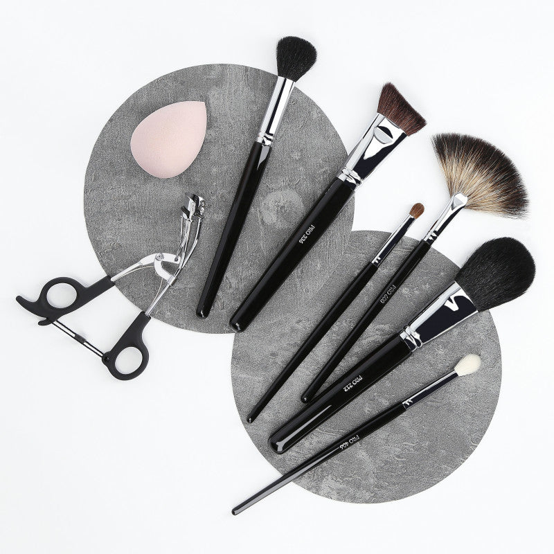 LUSSONI Glow Maker - 8-częściowy zestaw profesjonalnych pędzli i akcesoriów do makijażu #4