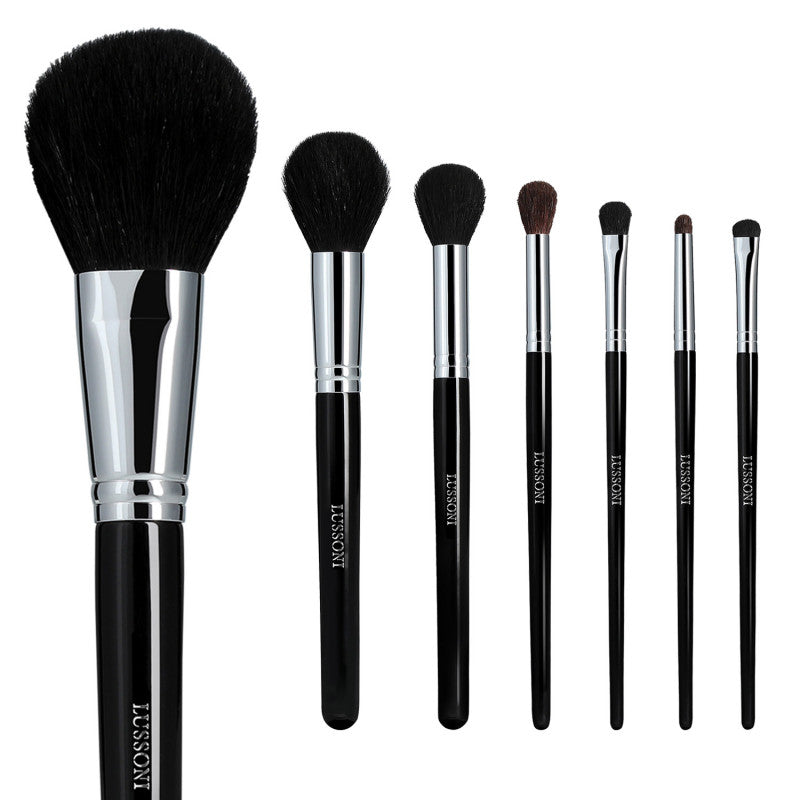 LUSSONI Natural Smoothness - Zestaw 7 Profesjonalnych pędzli do makijażu