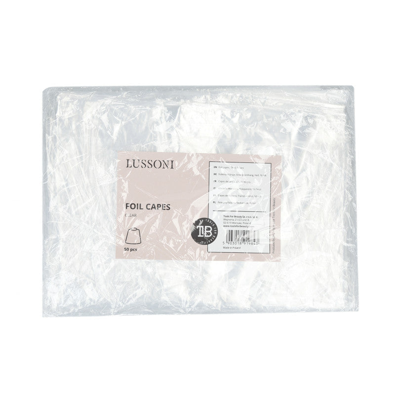 LUSSONI Peleryny foliowe, Bezbarwne, 50 szt.