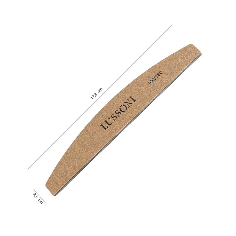 LUSSONI Pilnik do paznokci PREMIUM, Łódka, 100/180, 10 szt. #2