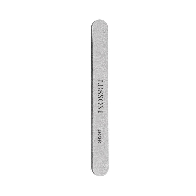 LUSSONI Pilnik do paznokci ZEBRA, Prosty, 180/240, 50 szt.