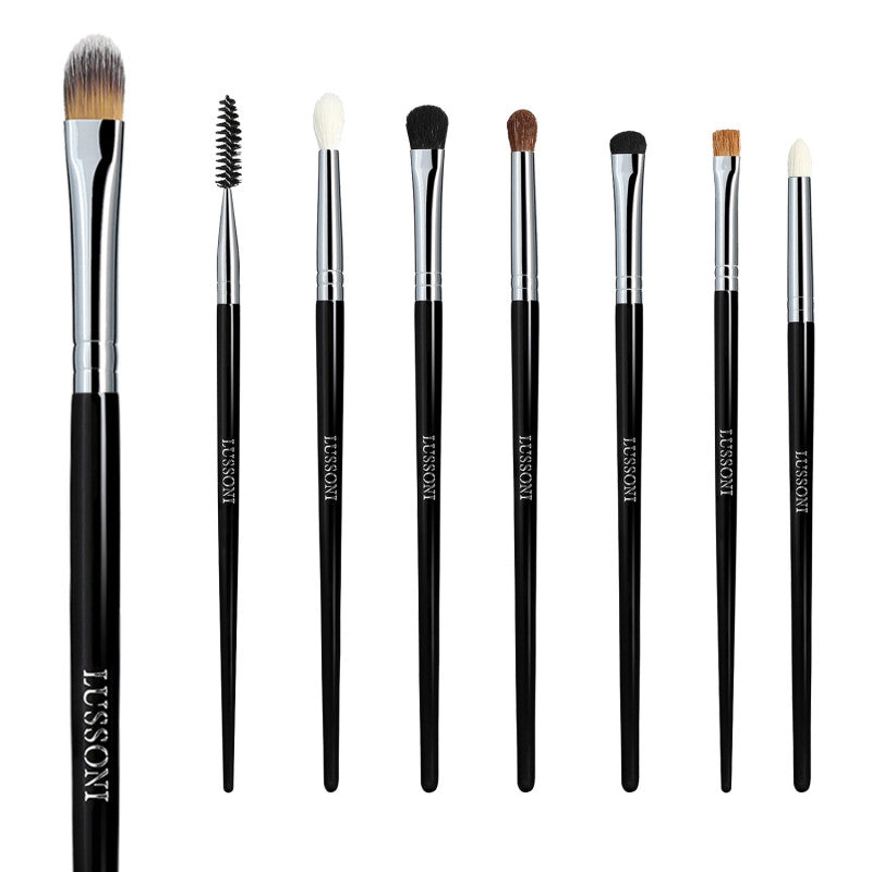 LUSSONI Smokey Eye - Zestaw 8 Profesjonalnych pędzli do makijażu