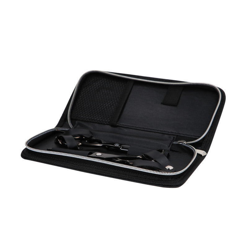 LUSSONI ECLIPSE SERIES Profesjonalne nożyczki fryzjerskie (czarne): degażówki 6″, nożyczki do cięcia 6″ + etui #4