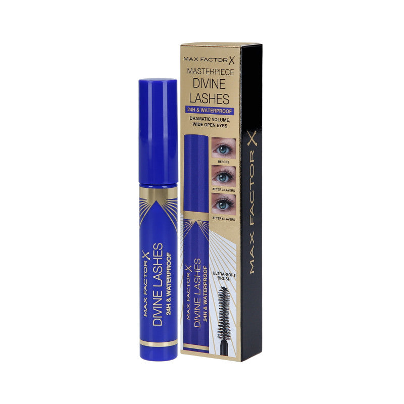 MAX FACTOR Divine Lashes Tusz do rzęs zwiększający objętość 003 Waterproof Black 9 ml