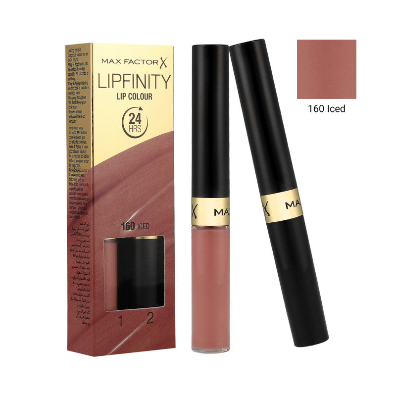 MAX FACTOR LIPFINITY Trwała pomadka do ust 2w1 160 Iced 2,3 ml+1,9 g