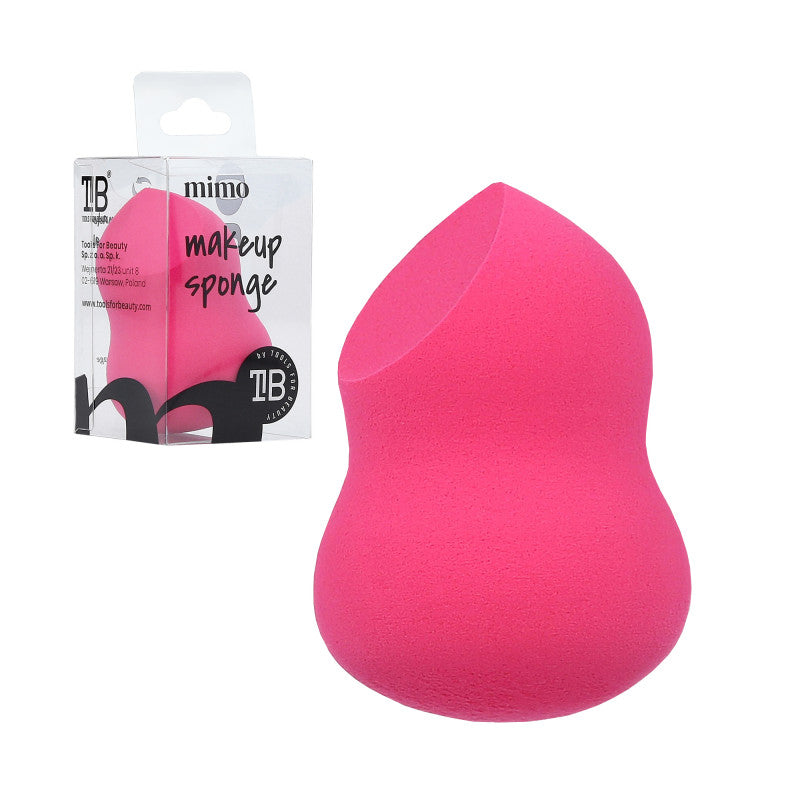 MIMO Gąbka do makijażu, Pear cut, Różowa