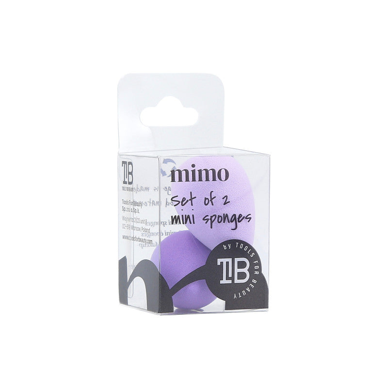 MIMO Zestaw dwóch gąbek do makijażu, Raindrop Mini, Fioletowe #3