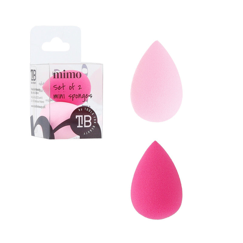 MIMO Zestaw dwóch gąbek do makijażu, Raindrop Mini, Różowa #2