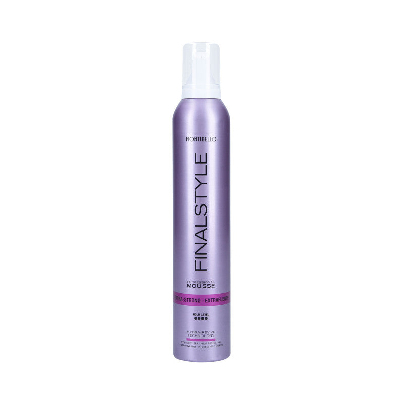 MONTIBELLO FINALSTYLE EXTRA STRONG FOAM Bardzo mocna pianka nawilżająca do stylizacji włosów 320 ml