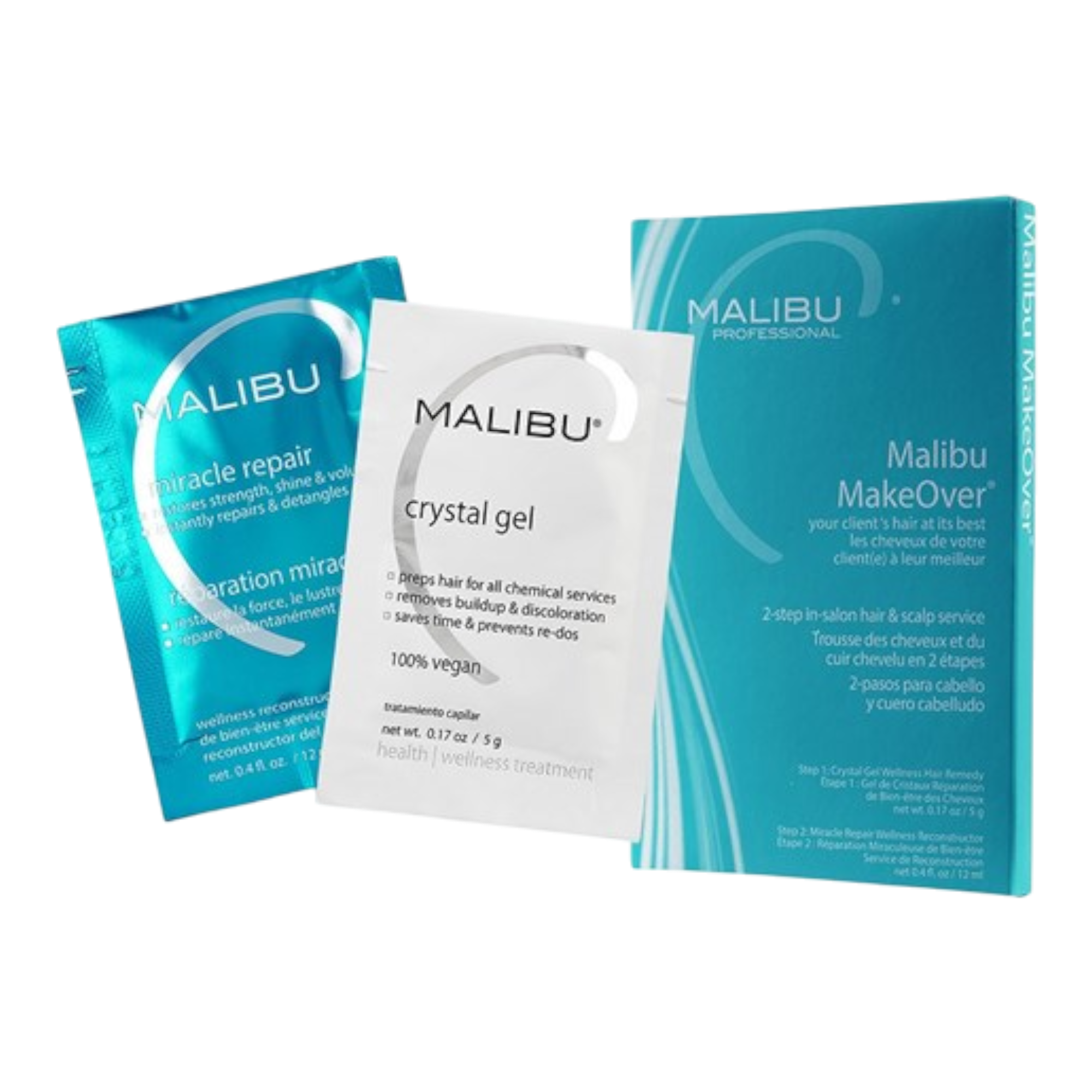 MALIBU C MAKEOVER HAIR TREATMENT Profesjonalna kuracja oczyszczająco-regenerująca do włosów – 12 zabiegów #2