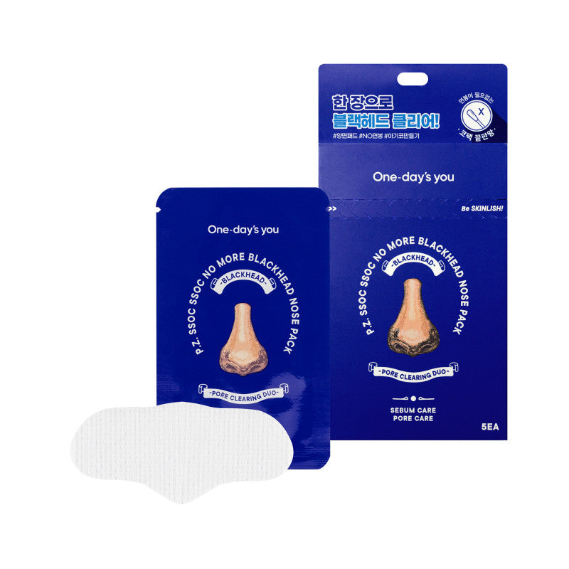 ONE-DAY’S YOU NO MORE BLACKHEAD Plastry na zaskórniki 5 x 2 ml