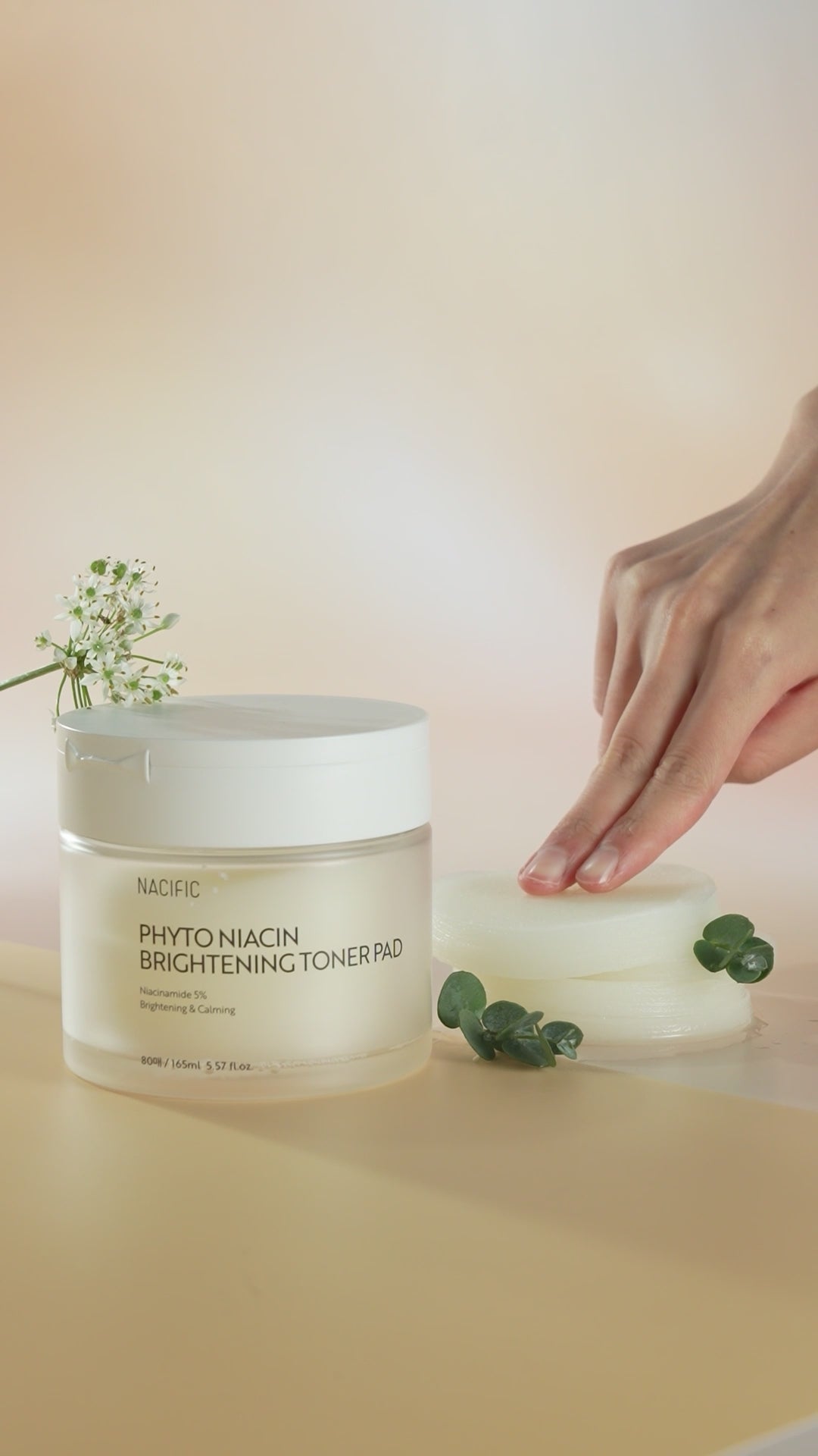NACIFIC PHYTO NIACIN BRIGHTENING TONER PAD Rozjaśniające płatki tonizujące 160 ml (80 szt.) #5