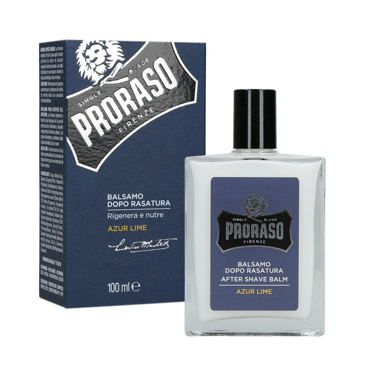 PRORASO SINGLE BLADE Azur Lime Balsam po goleniu 100 ml