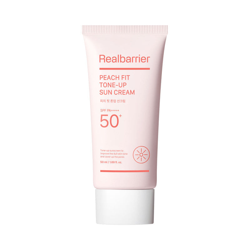 REAL BARRIER PEACH Nawilżający krem przeciwsłoneczny z efektem rozświetlającym SPF50+ PA++++ 50 ml