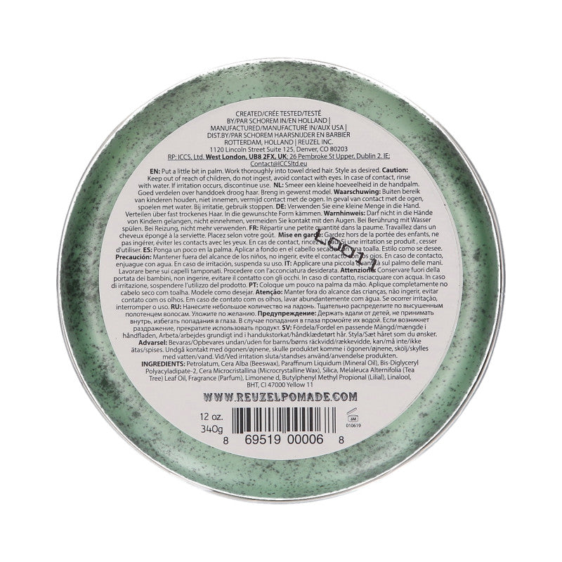 REUZEL Green Zielona pomada woskowa do włosów 340 g #2