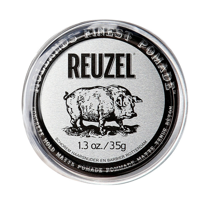 REUZEL SILVER CONCRETE HOLD MATTE Mocna matowa pomada do włosów 35 g