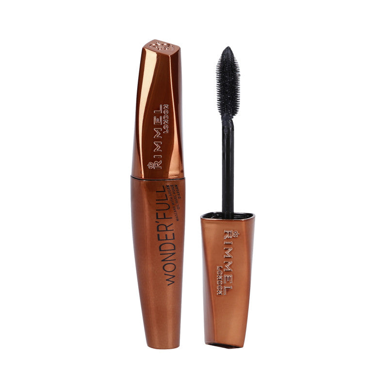 RIMMEL WONDER`FULL Tusz do rzęs z olejkiem arganowym 001 Black 11 ml
