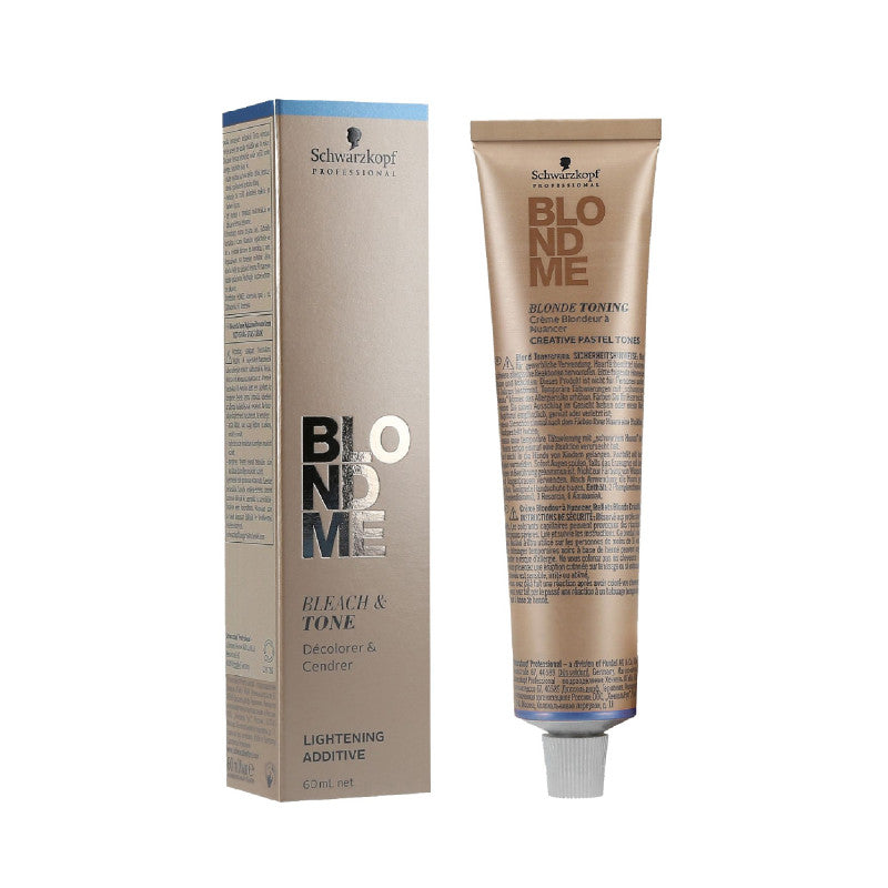SCHWARZKOPF PROFESSIONAL BLONDME Bleach&Tone Krem tonujący i rozjaśniający do włosów blond 60 ml