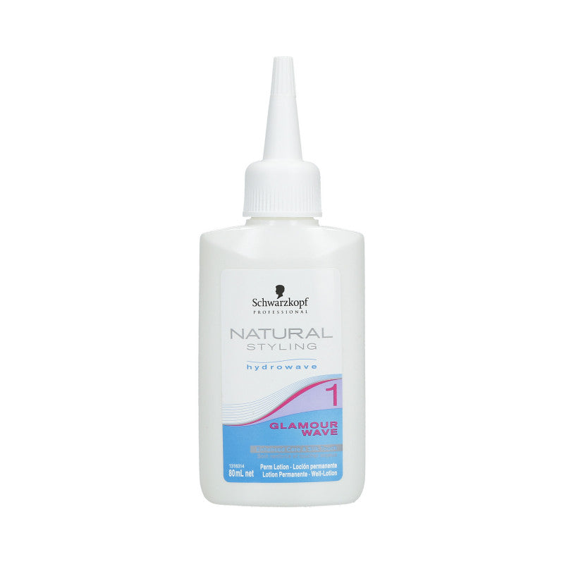 SCHWARZKOPF PROFESSIONAL NATURAL STYLING Glamour Wave 1 Płyn do trwałej ondulacji 80 ml