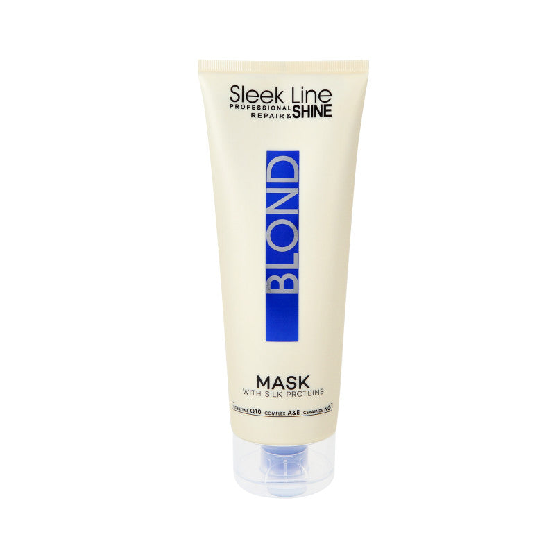 STAPIZ SLEEK LINE BLOND Maska z jedwabiem do włosów blond i siwych 250 ml