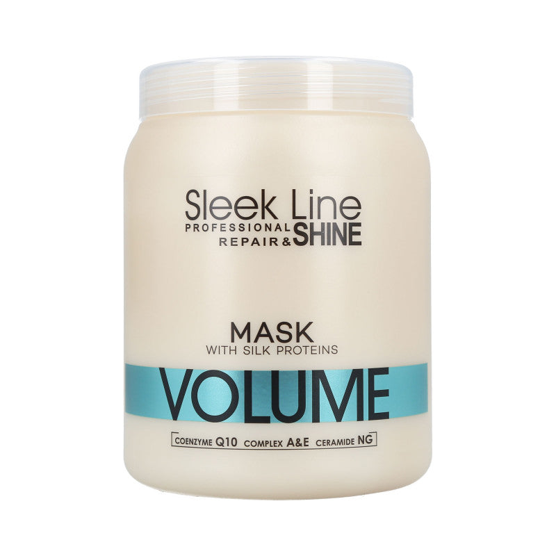 STAPIZ SLEEK LINE VOLUME Maska z jedwabiem do włosów cienkich 1000 ml