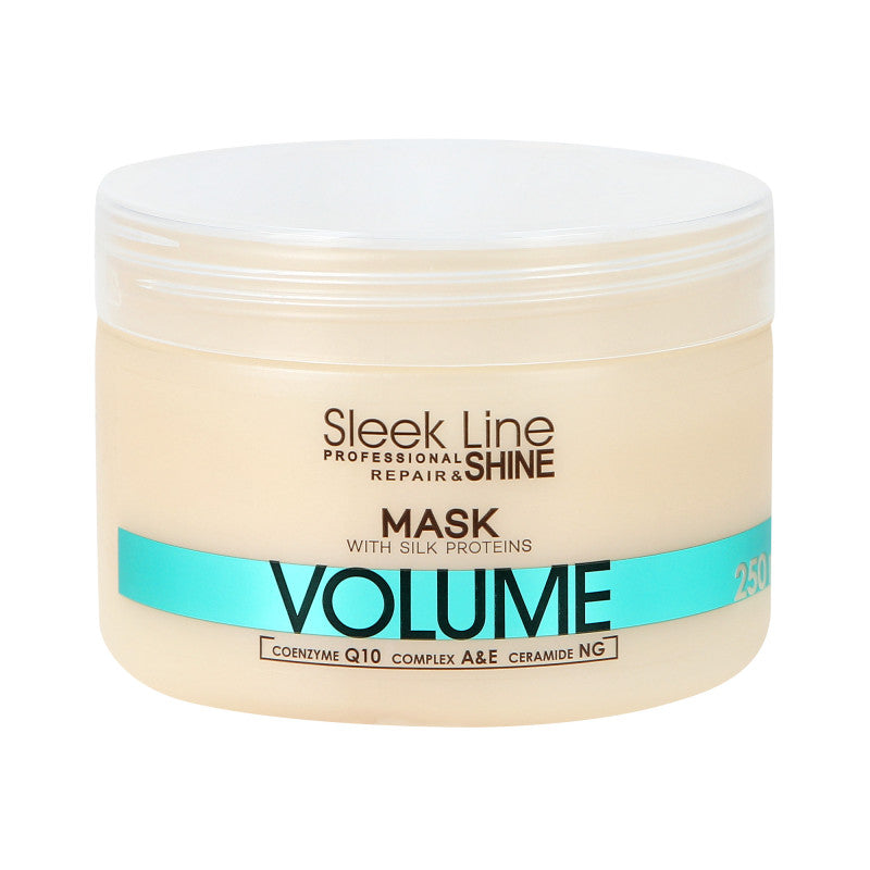 STAPIZ SLEEK LINE VOLUME Maska z jedwabiem do włosów cienkich 250 ml