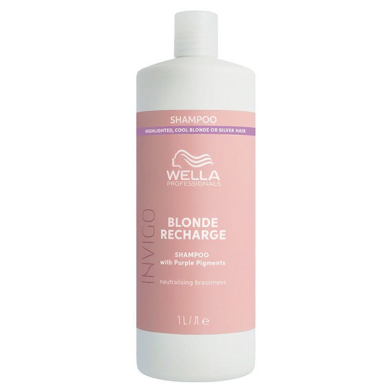 WELLA PROFESSIONALS INVIGO BLONDE RECHARGE Szampon do włosów blond 1000 ml #2