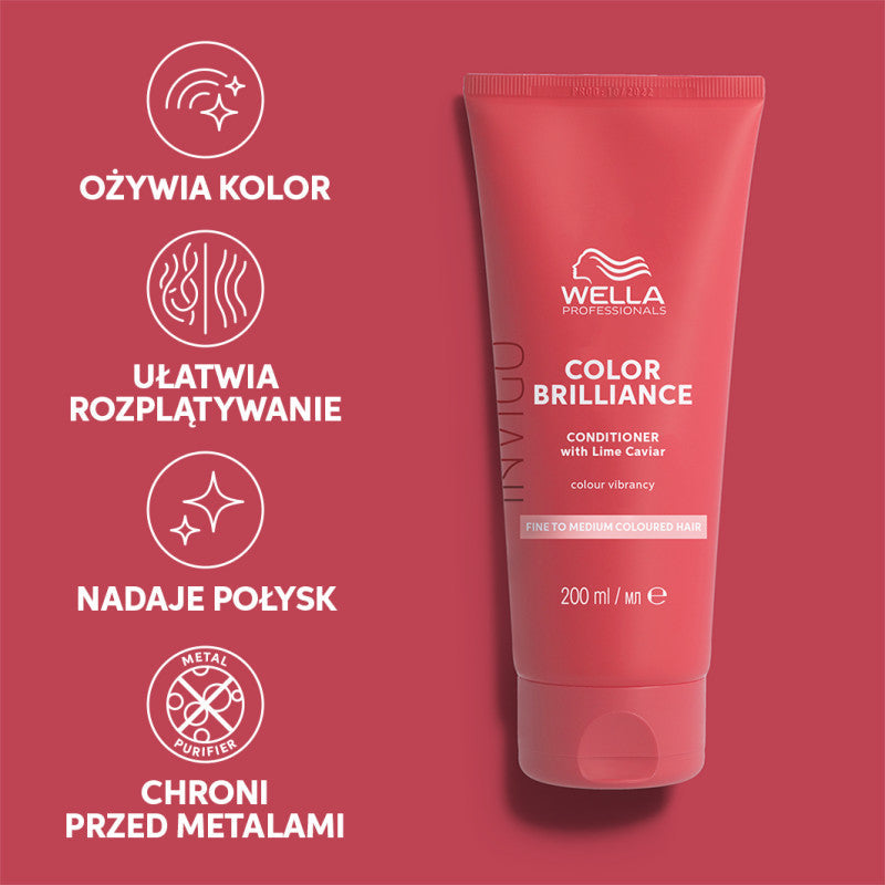 WELLA PROFESSIONALS INVIGO COLOR BRILLIANCE Odżywka do włosów cienkich 200 ml #2