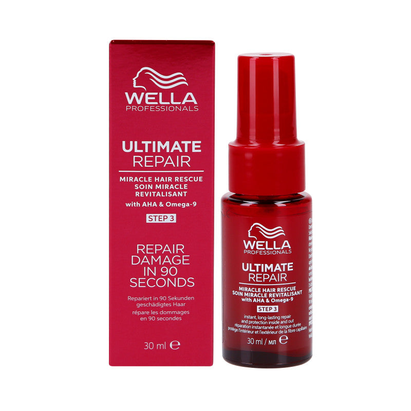 WELLA PROFESSIONALS ULTIMATE REPAIR MIRACLE HAIR RESCUE Ochronne serum naprawczo-wygładzające 30 ml