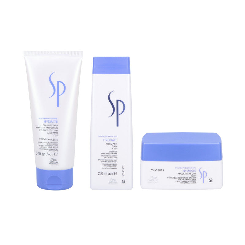 WELLA SP HYDRATE Szampon 250 ml + Odżywka 200 ml + Maska 200 ml
